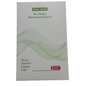 Pair Mini In-Ear Hearing Amplifiers Rechargeable Voice Amplifiers Adjustable New